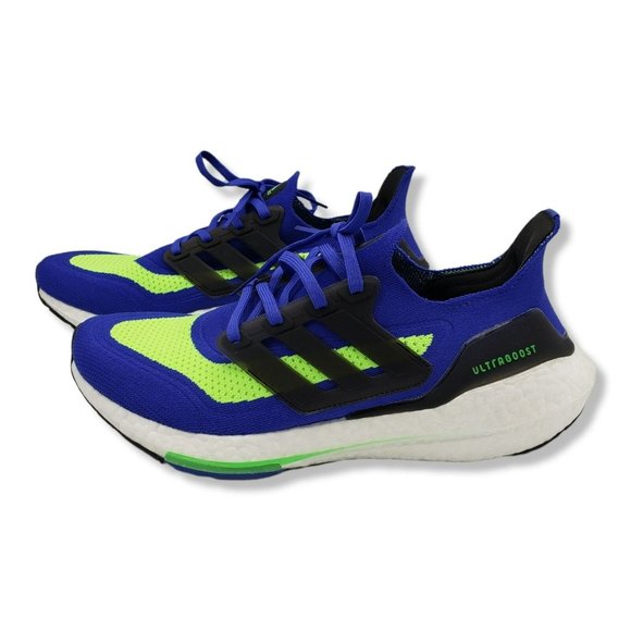 adidas Other - Adidas Ultraboost 21 Running Sneakers Mens Blue Green S23873